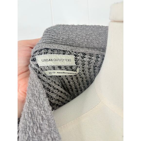 Urban Outfitters Carson Slouchy Cardigan Sweater XS Charcoal Gray - Picture 10 of 10